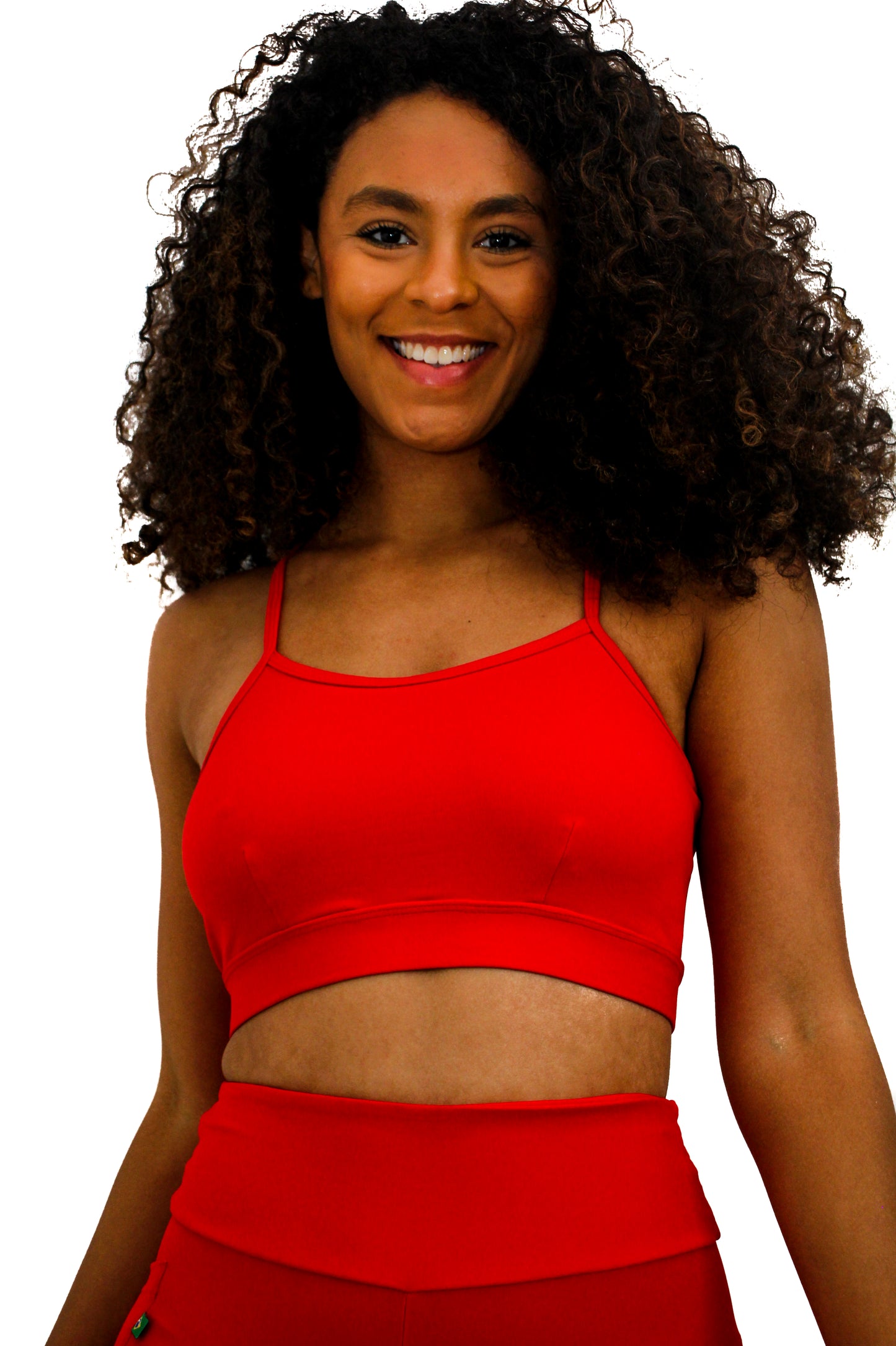 Red Classic Shorts 6' long high waist - Eco Free