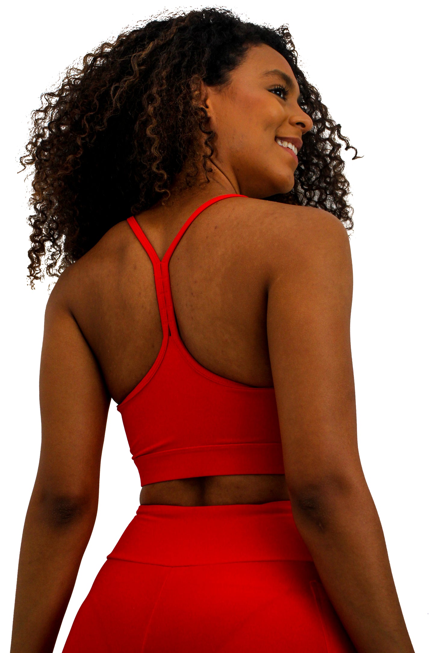 Red Classic Shorts 6' long high waist - Eco Free