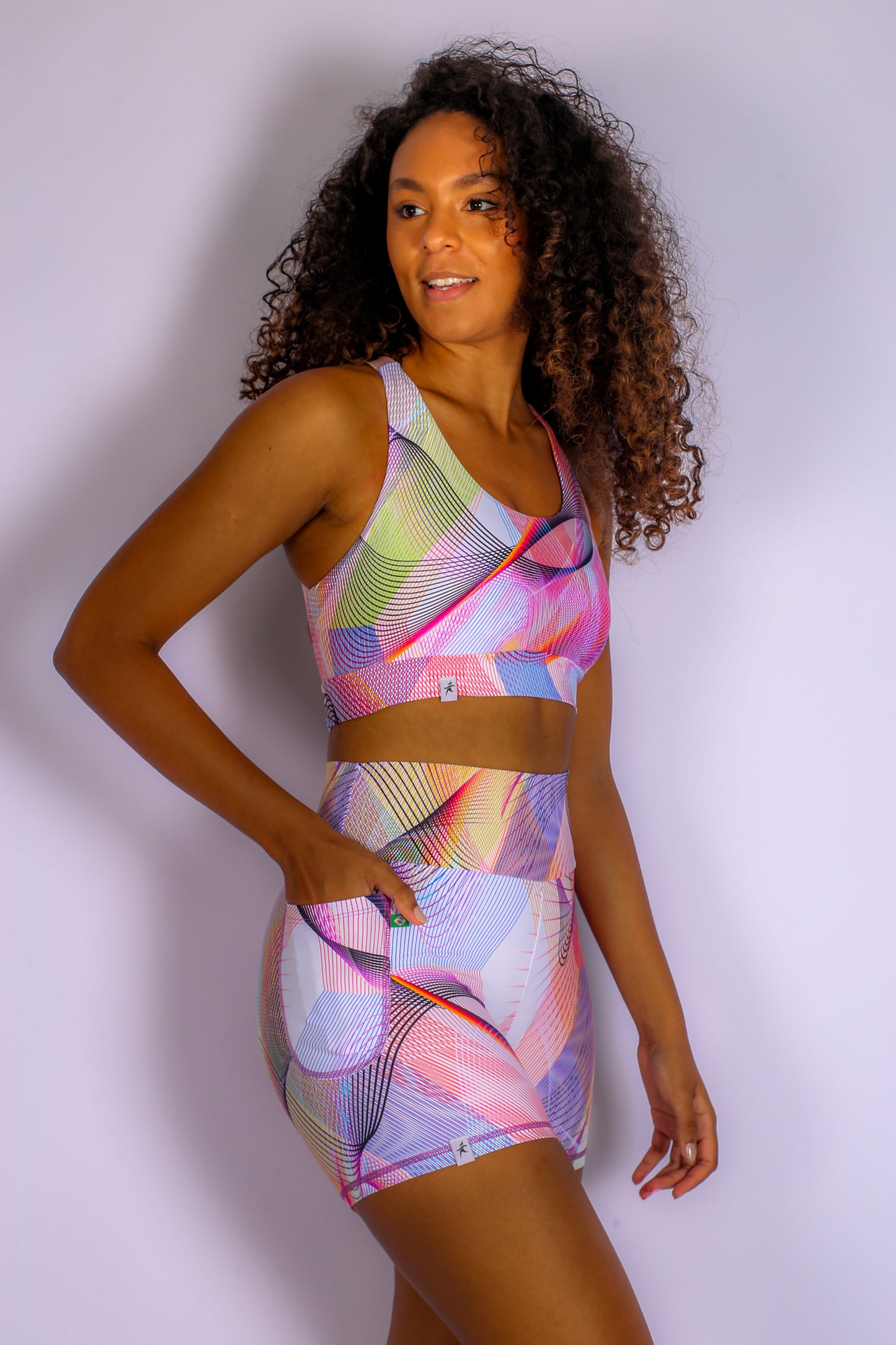 Cast Net Sports Bra with cross elastic on the back