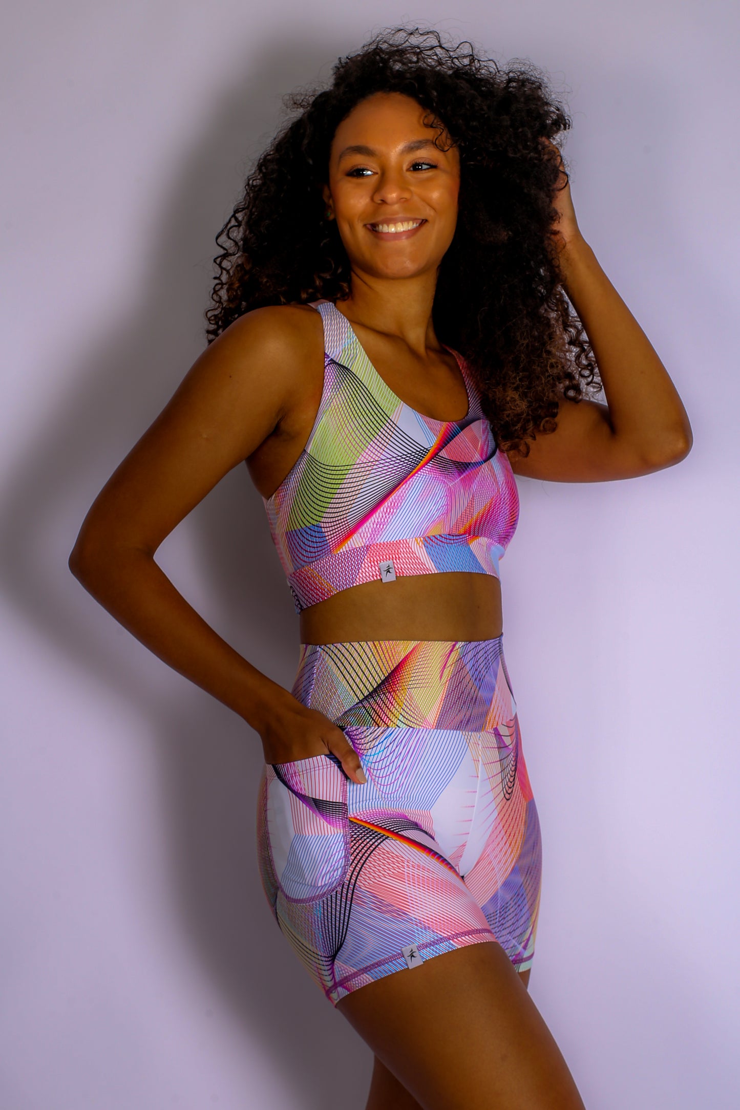 Cast Net Short 4" High waist with Pocket -Biodegradable