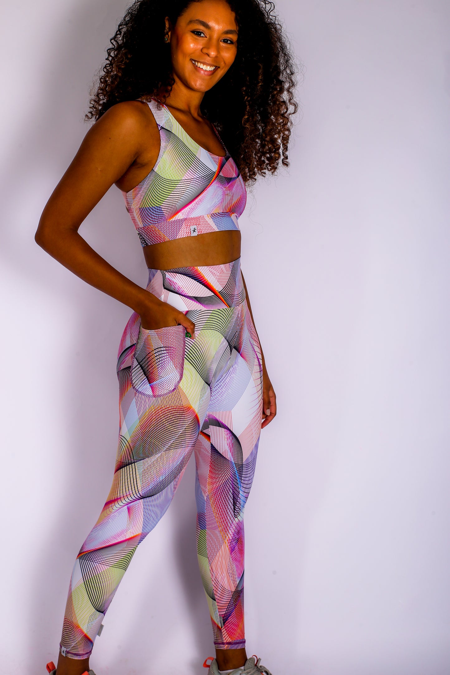 Cast Net Leggings with Pocket - Biodegradable