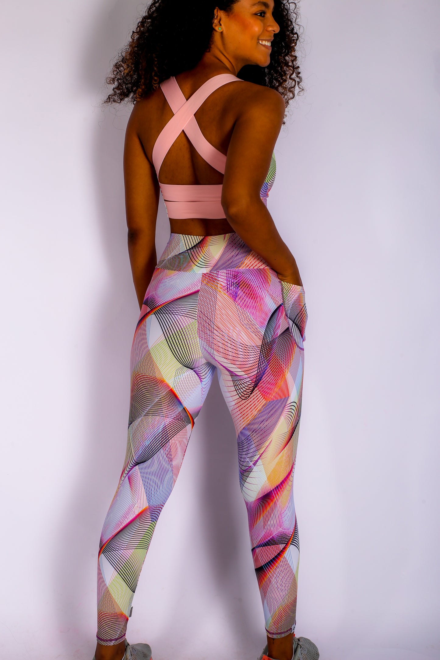 Cast Net Leggings with Pocket - Biodegradable