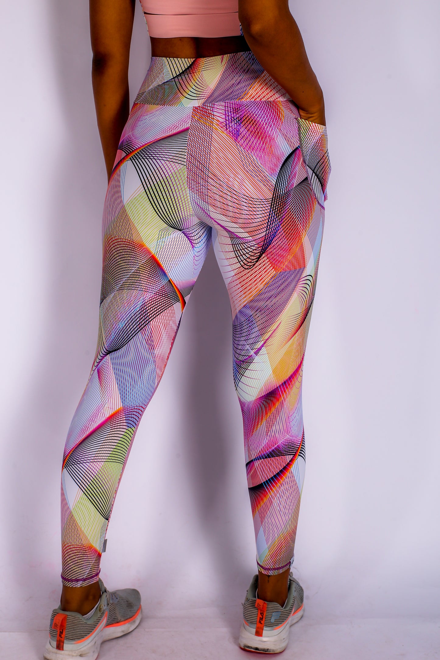 Cast Net Leggings with Pocket - Biodegradable