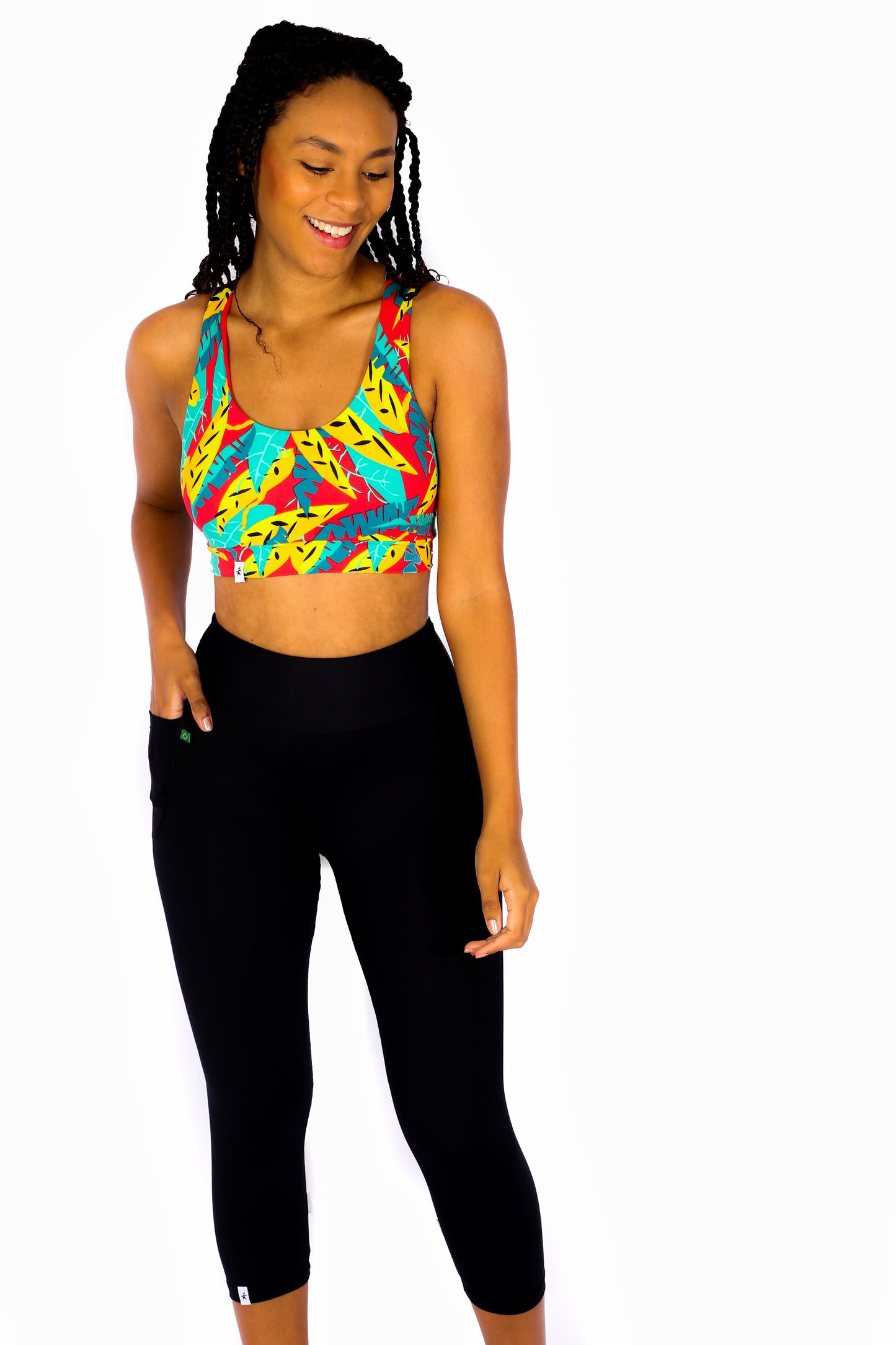 Black Classic Capris with Pocket