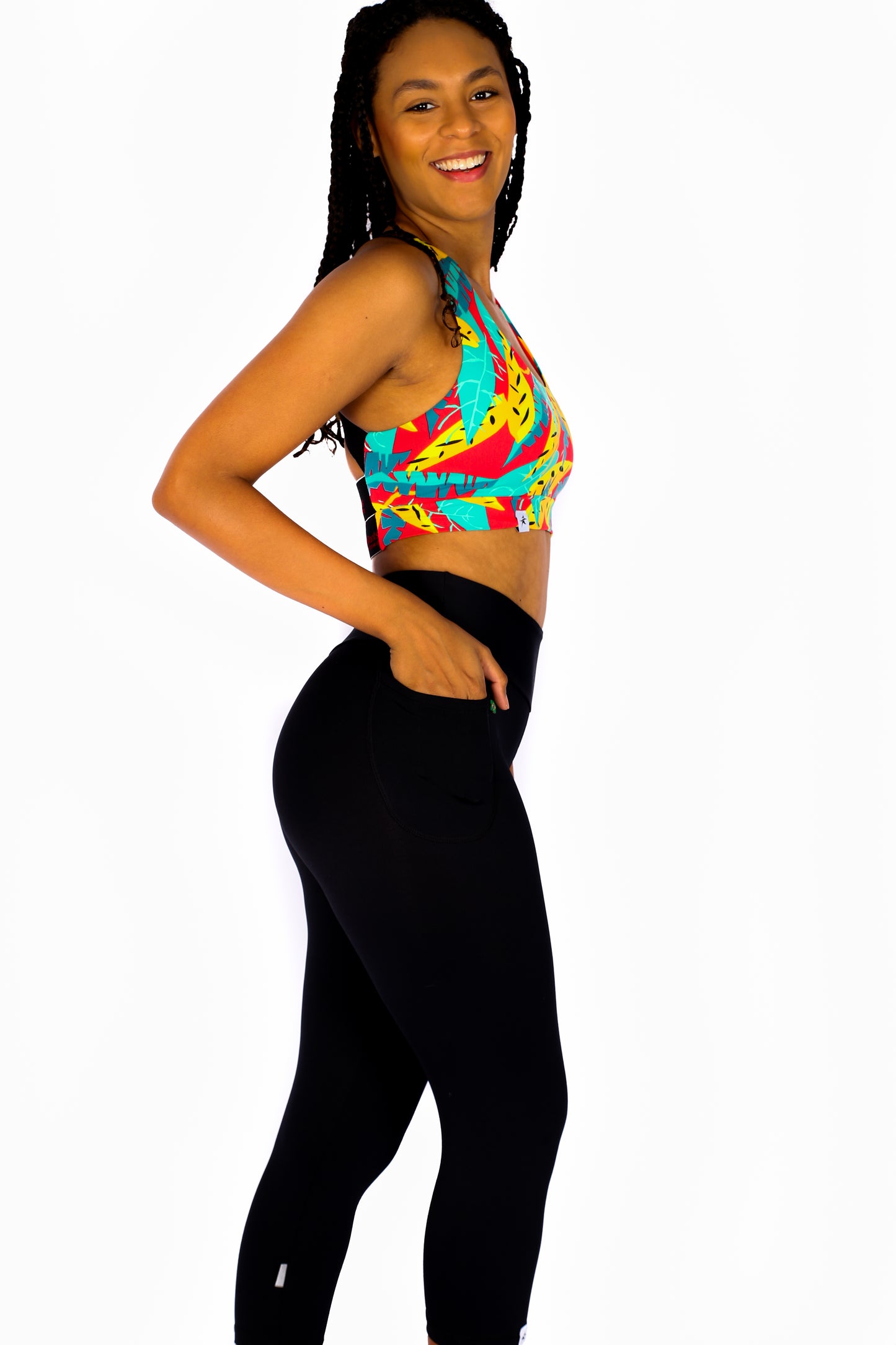 Black Classic Capris with Pocket