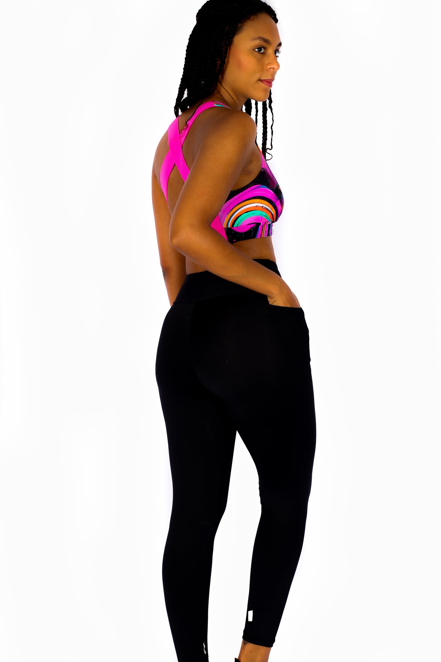 Black Classic Style Leggings with Pocket - Eco Free