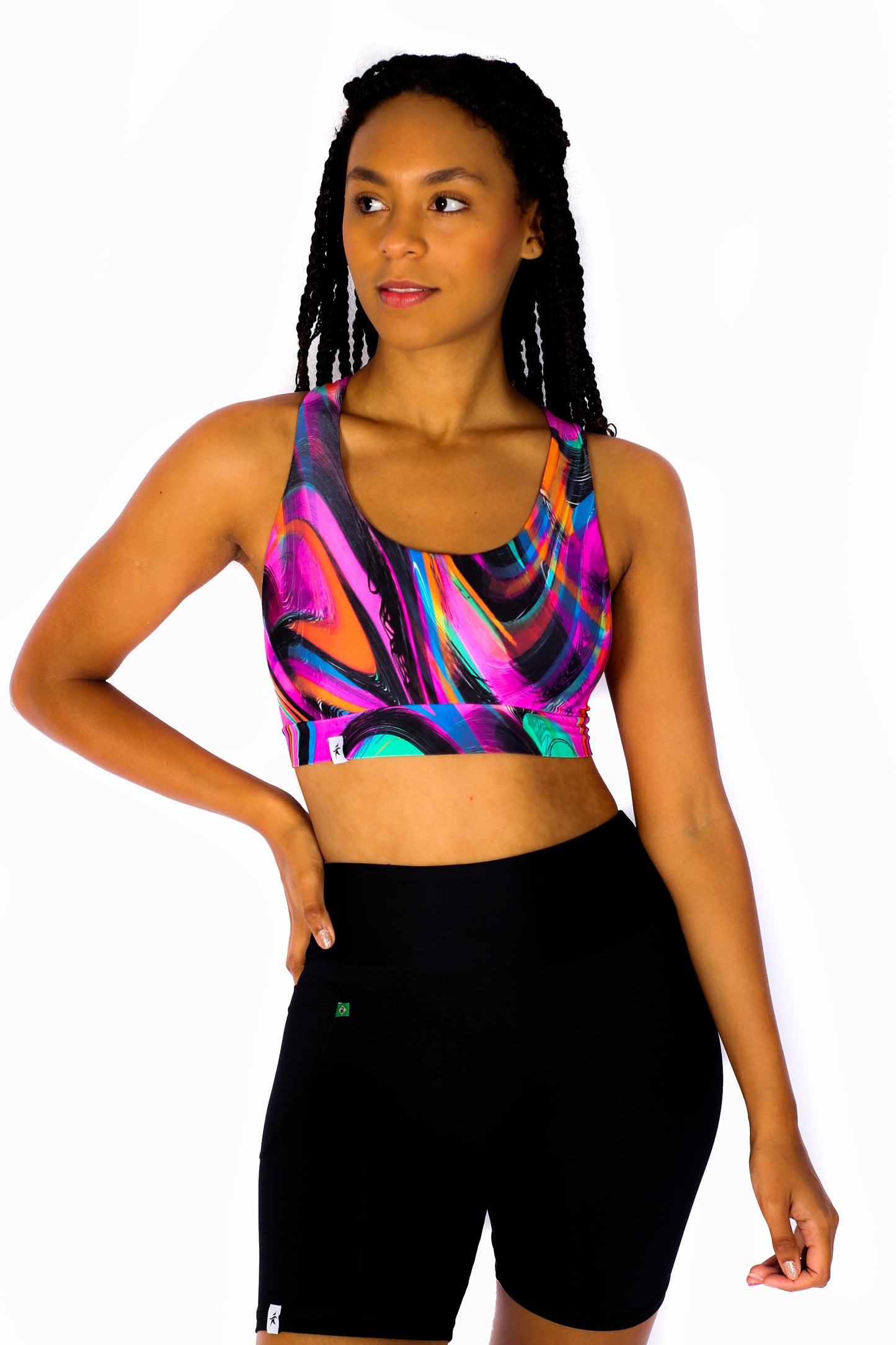 Black classic short 5 1/2" with pocket - spinning style