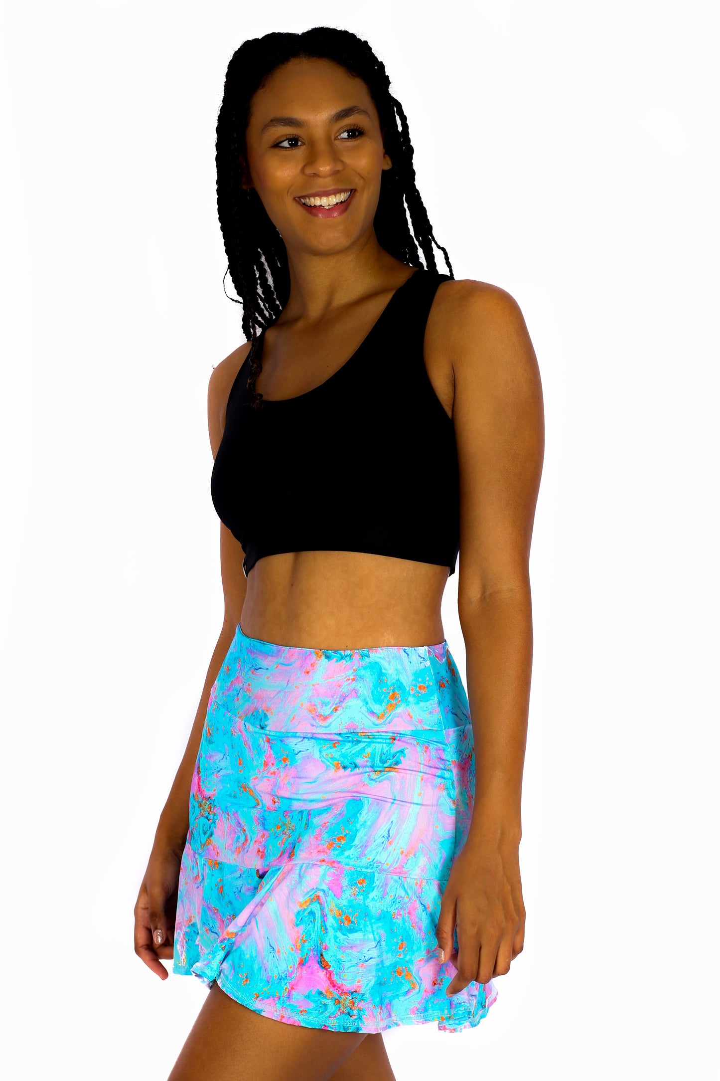 Black Elastic Style Sport Bra - Eco Free