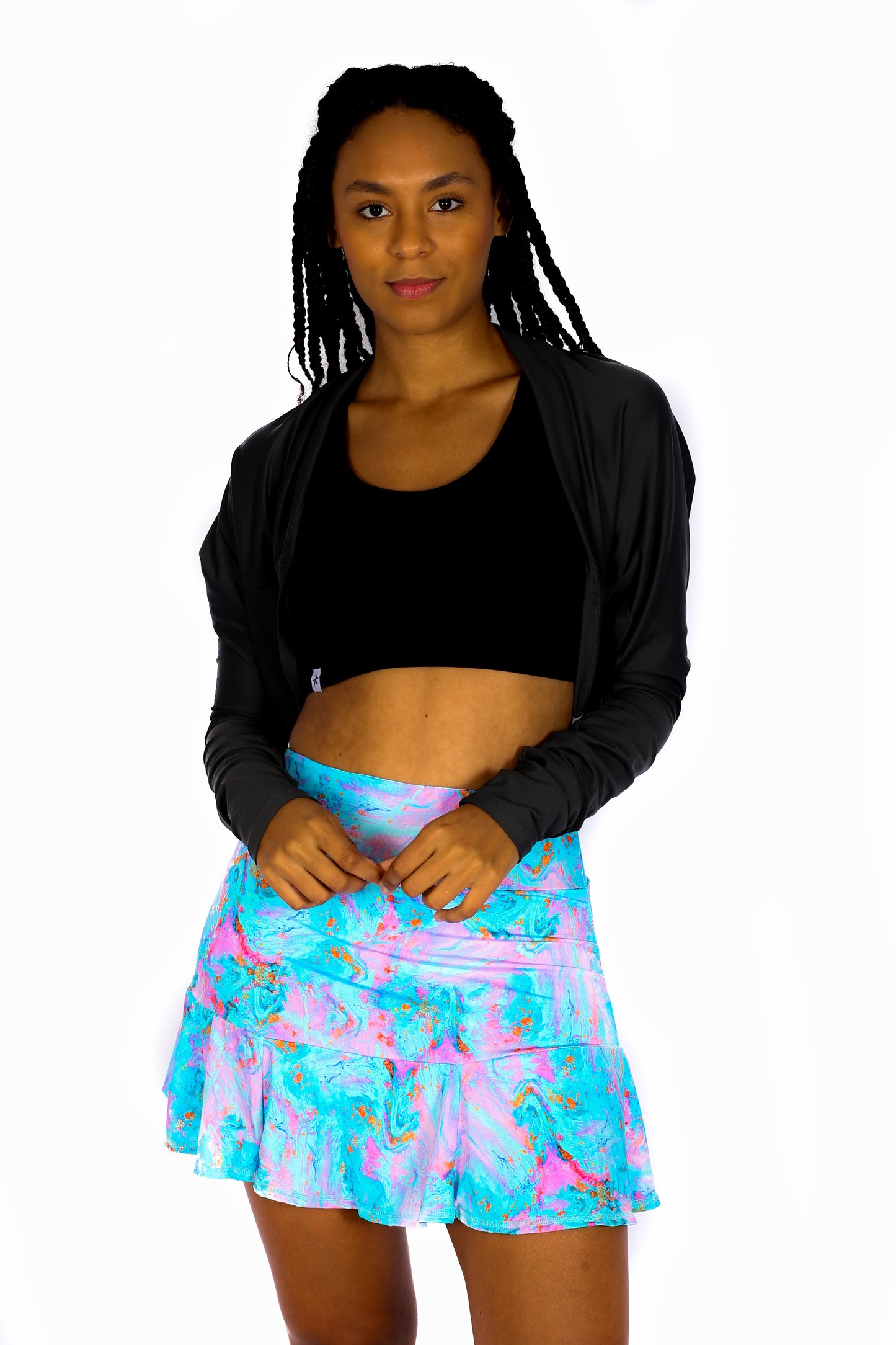 Cloudy flow Short Skirt with Pocket