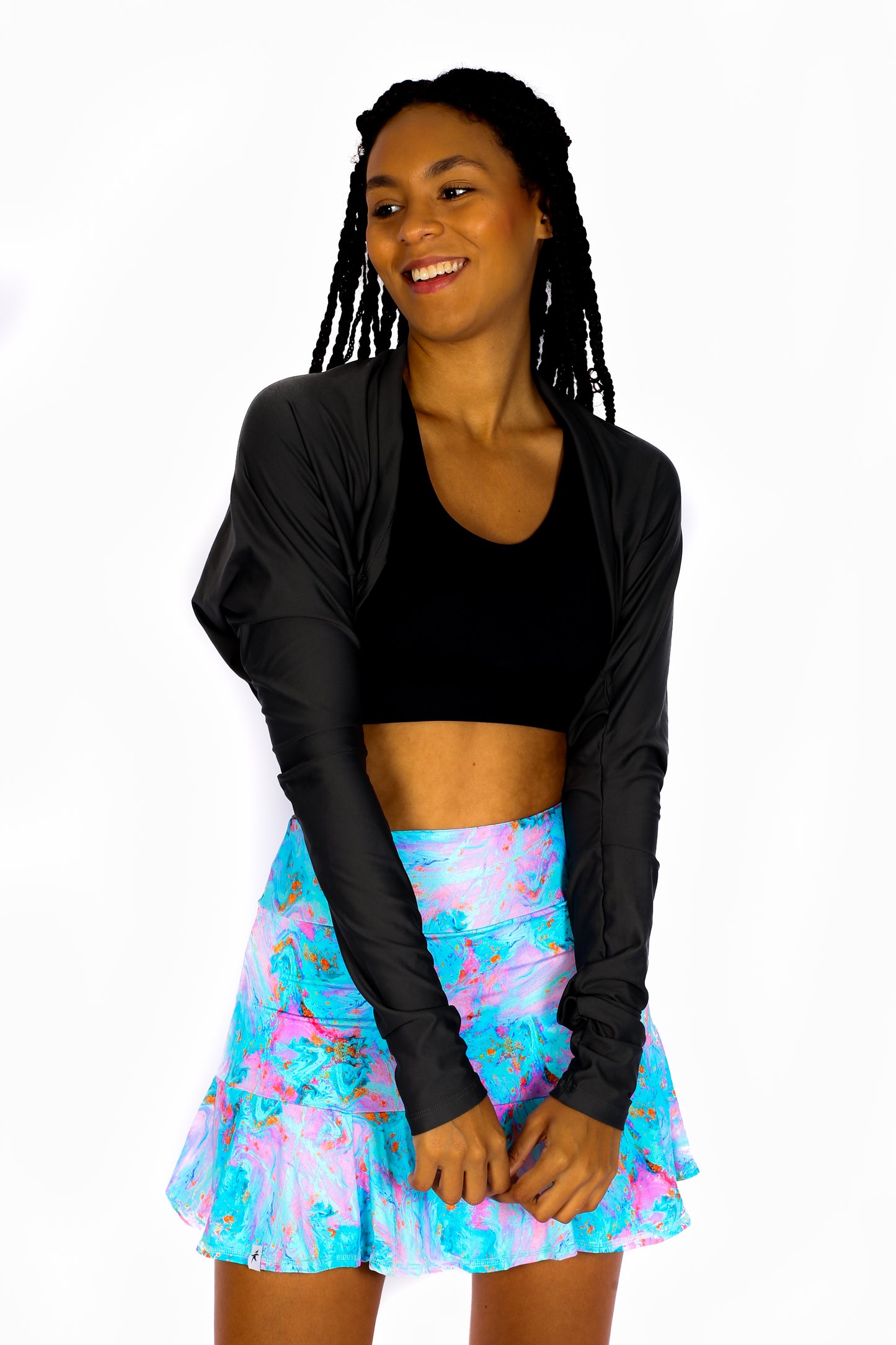 Cloudy flow Short Skirt with Pocket