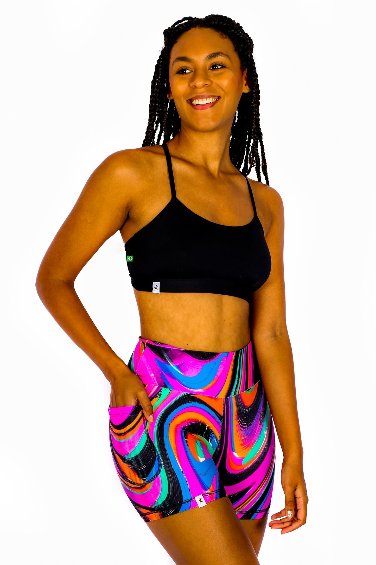 Black Classic Style Sport Bra - Eco Free