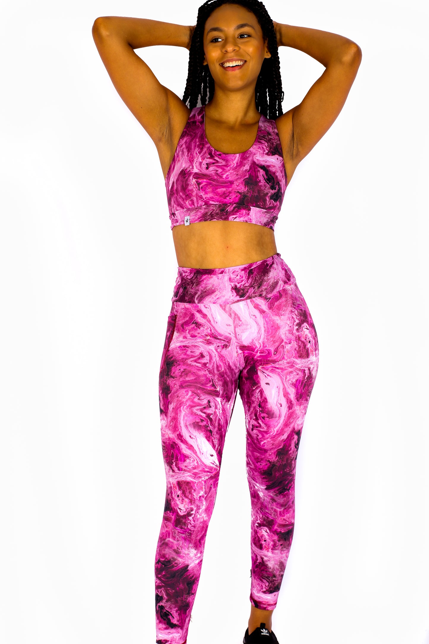 Universe Pink Leggings with Pocket