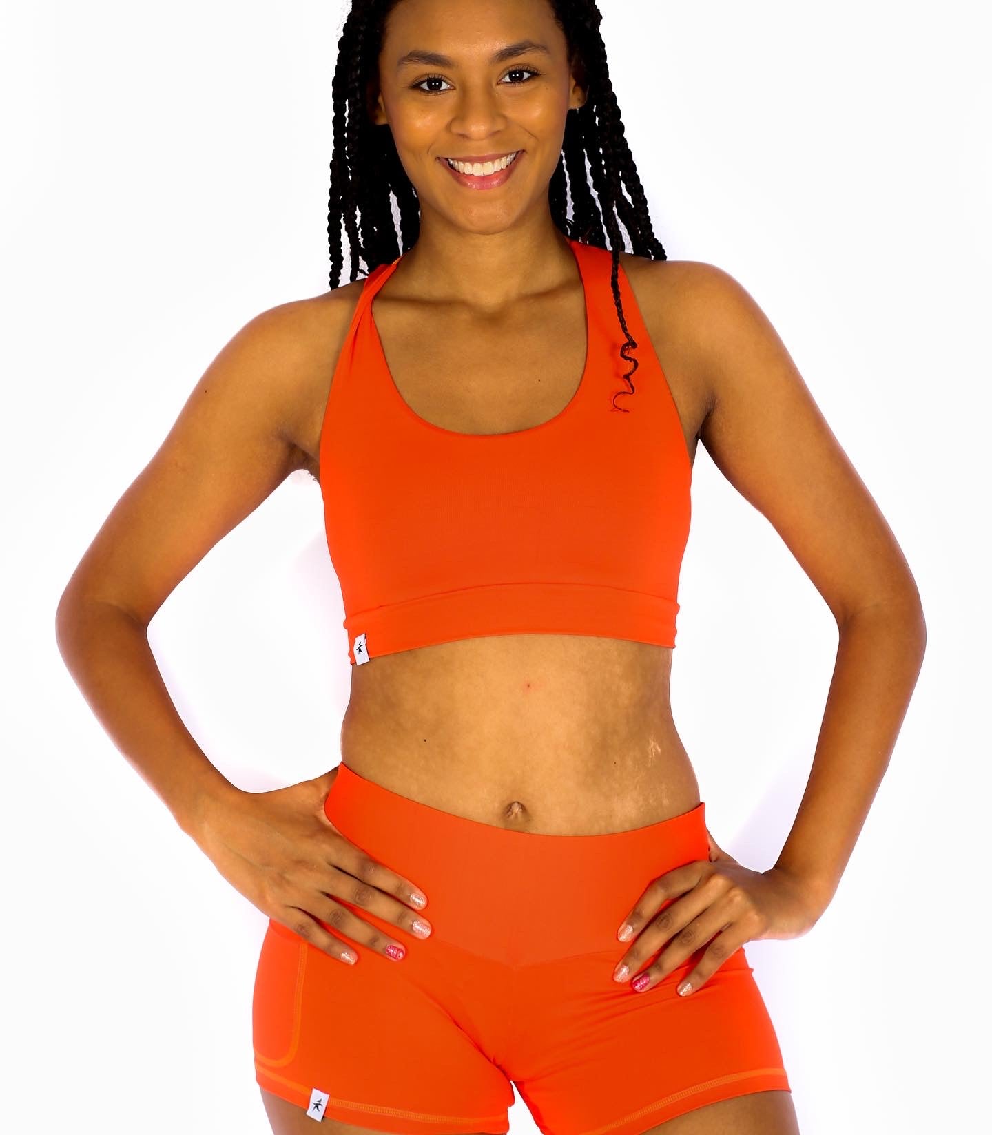 Bright Orange Short Short 2" with Pocket -Eco Free
