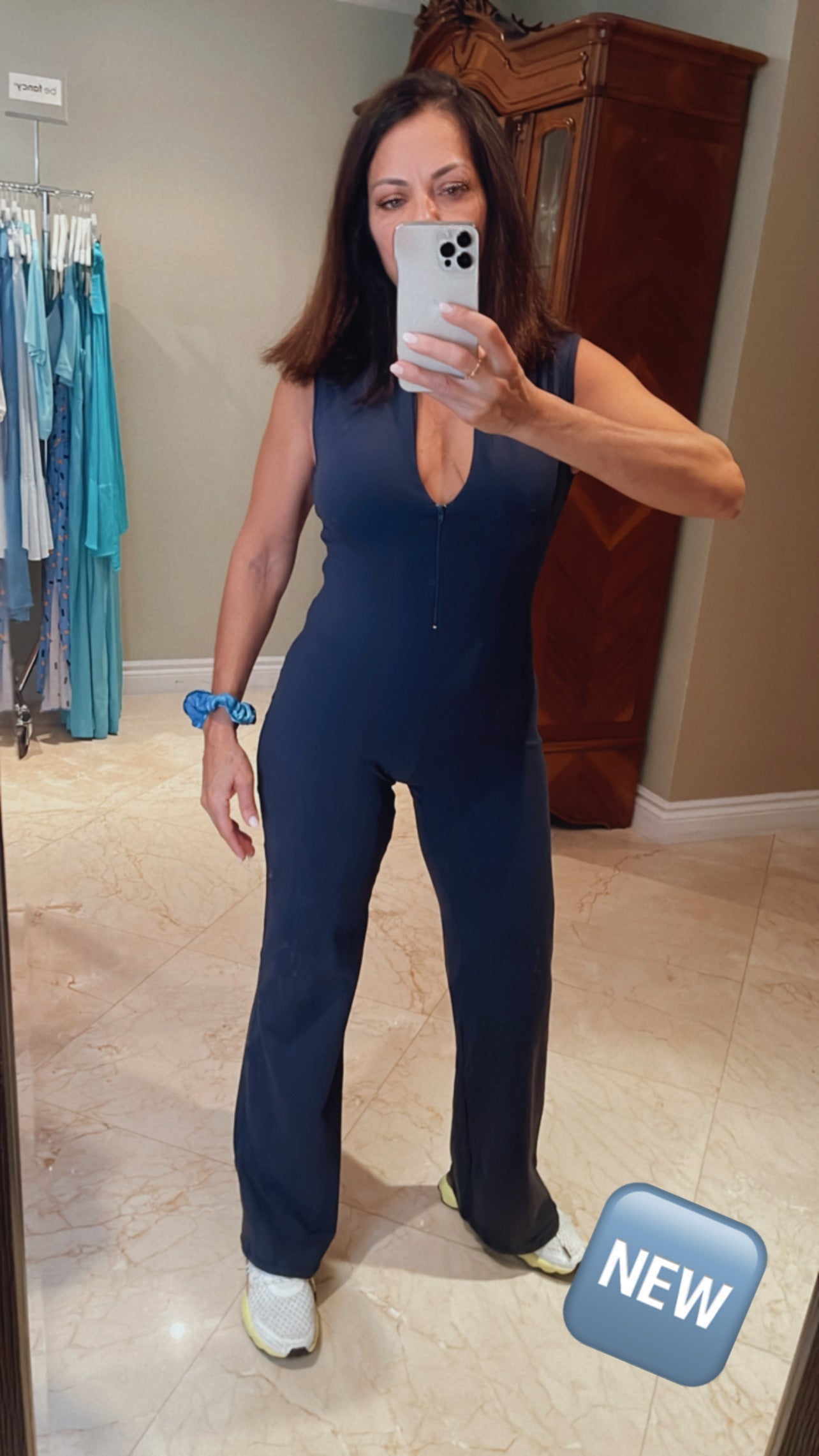 Palazzo Dark Navy Jumpsuit