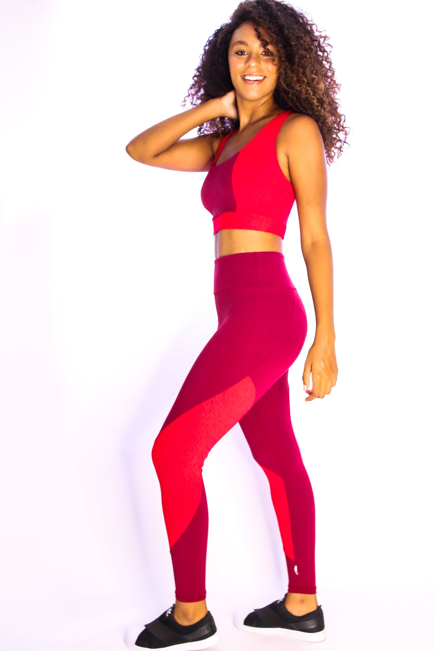 Vivid Red Legging with Pocket