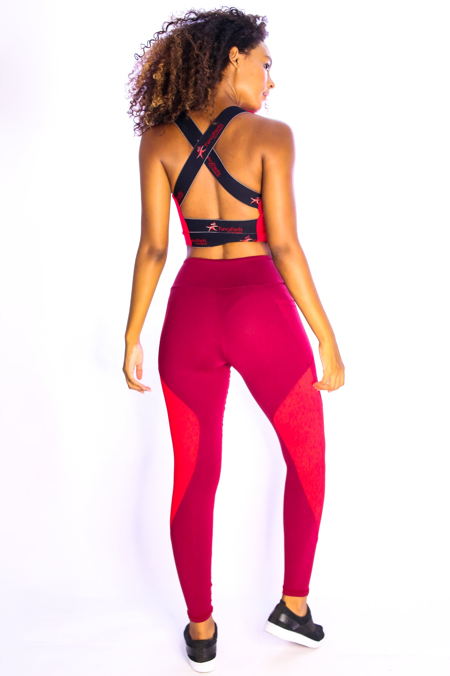 Vivid Red Legging with Pocket
