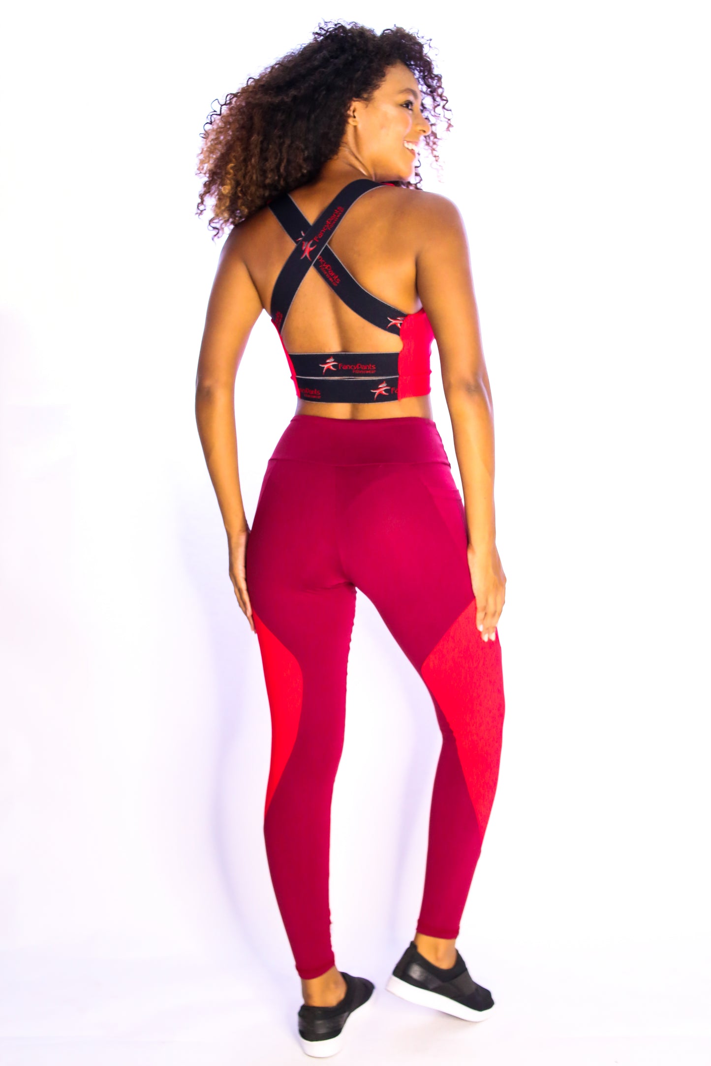 Vivid Red Legging with Pocket