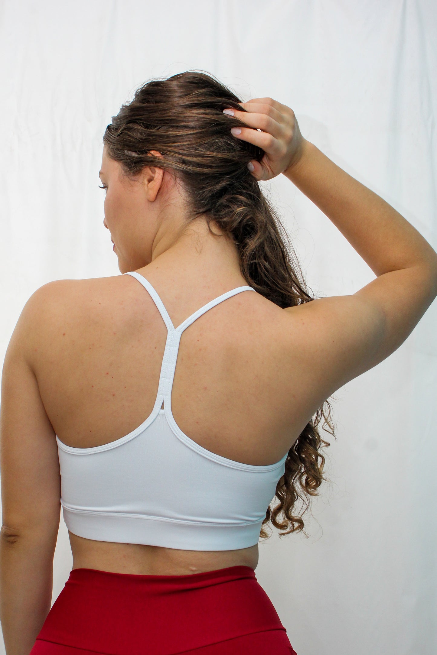 White Classic Style Sport Bra - Eco Free