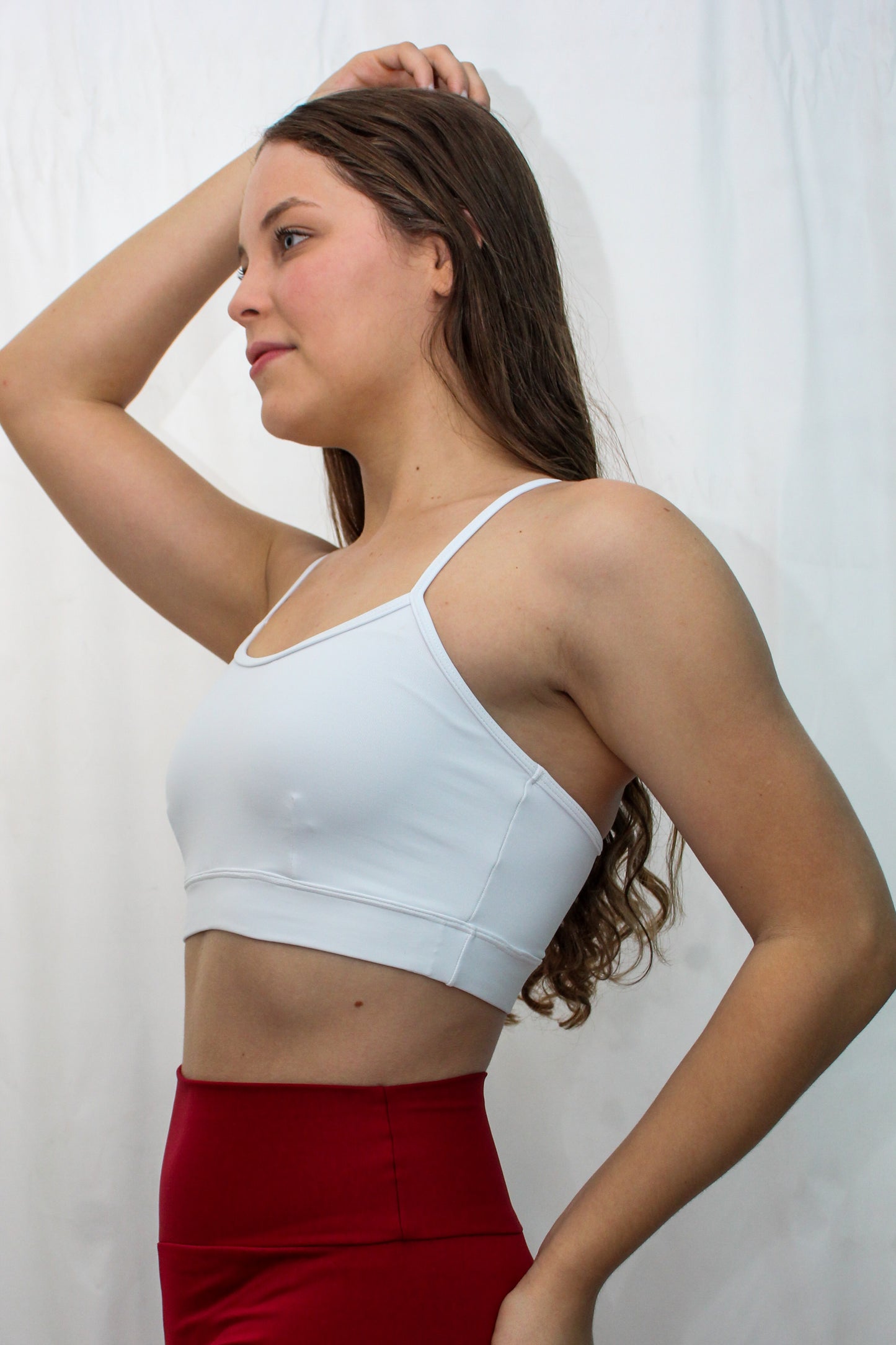 White Classic Style Sport Bra - Eco Free