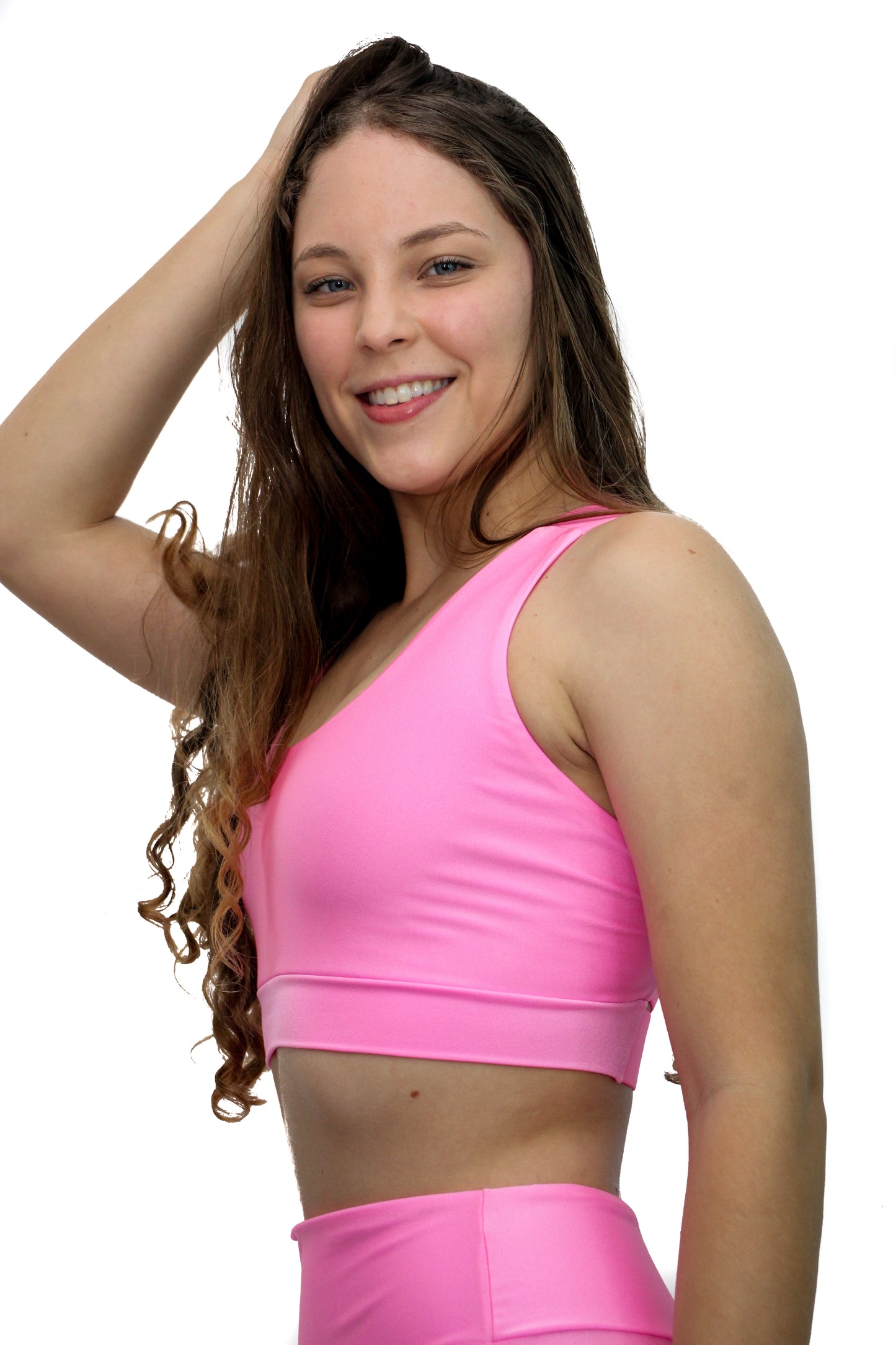 PINK Glow Leggings with pocket - Like pink gummy candy"
