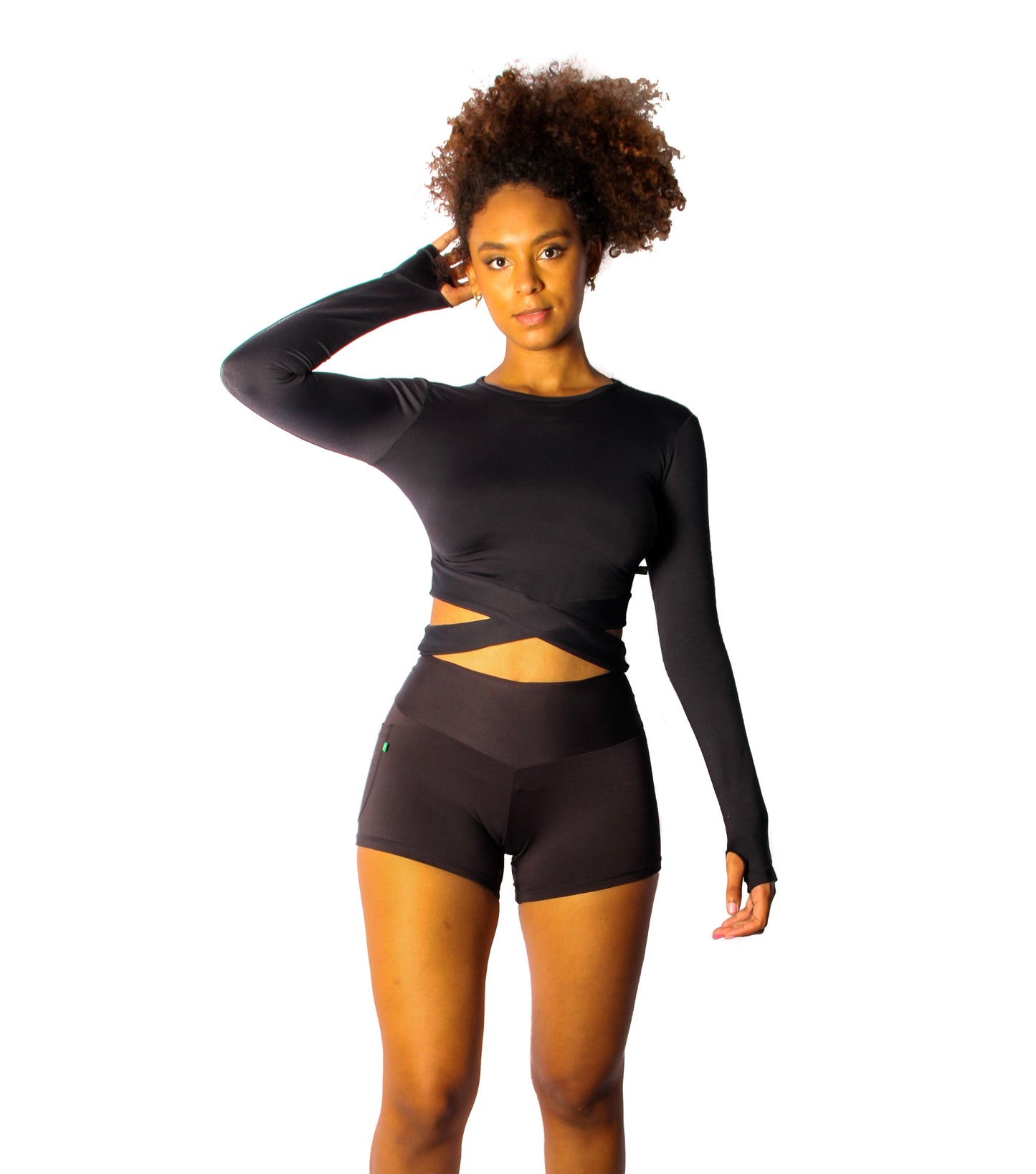 Black short 2" with pocket