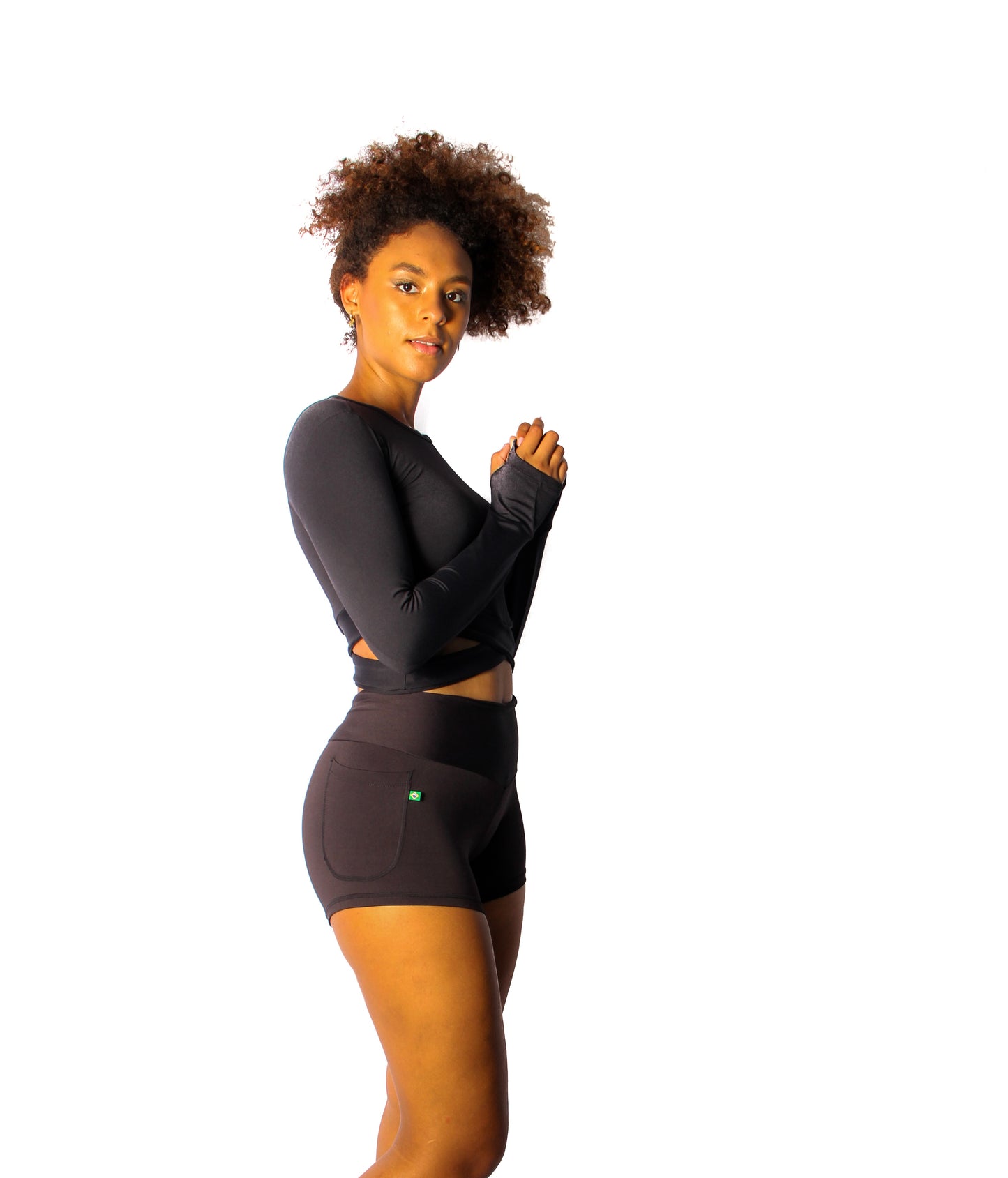 Black short 2" with pocket