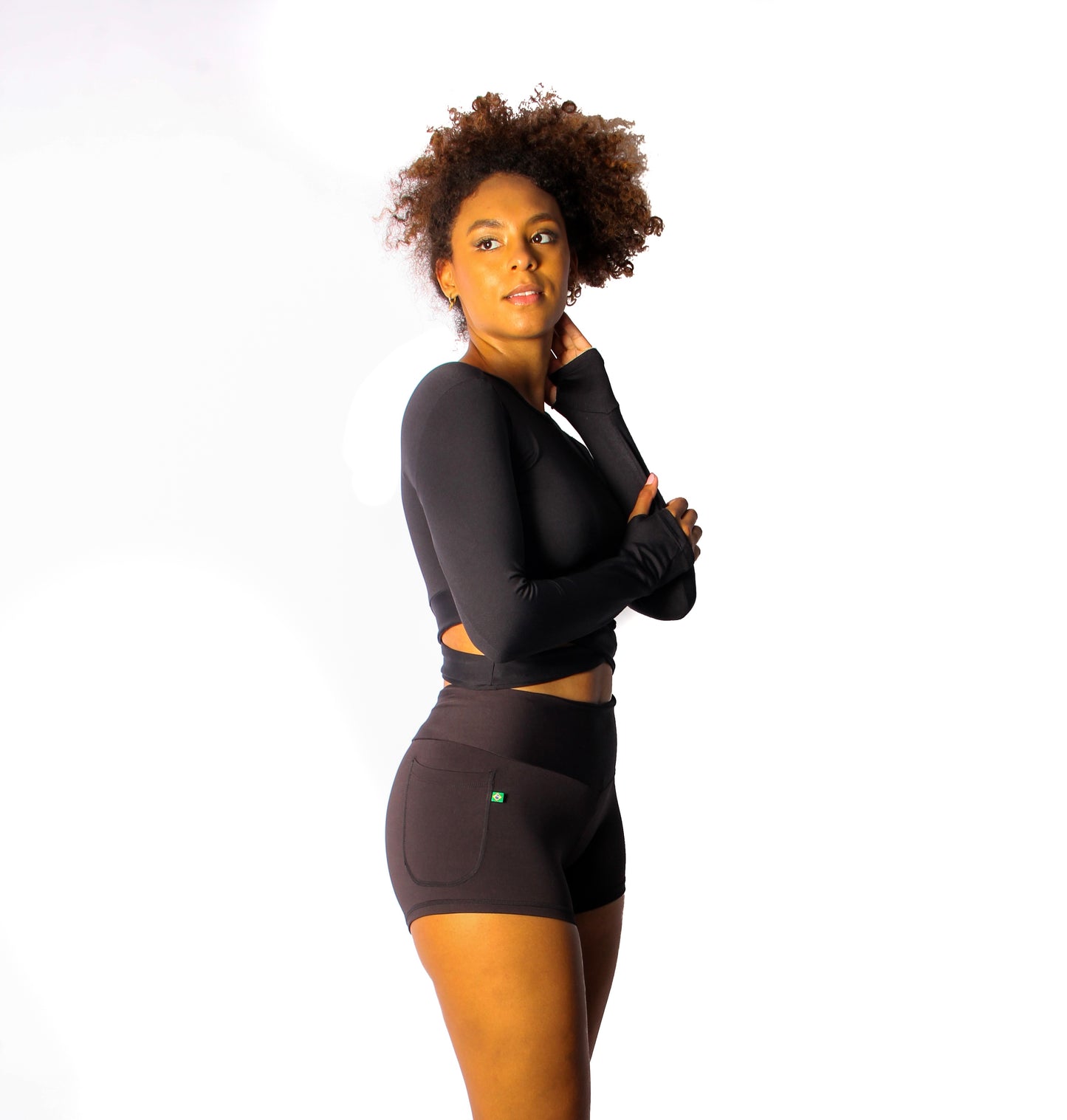 Black short 2" with pocket