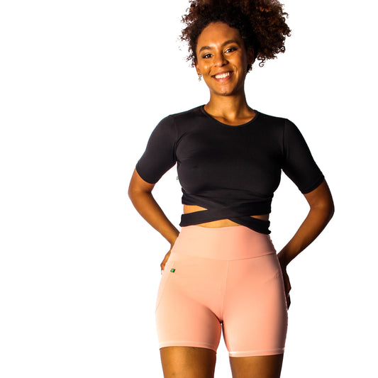 Gold Rose Shorts 4 "with Pocket - Emana Fabric