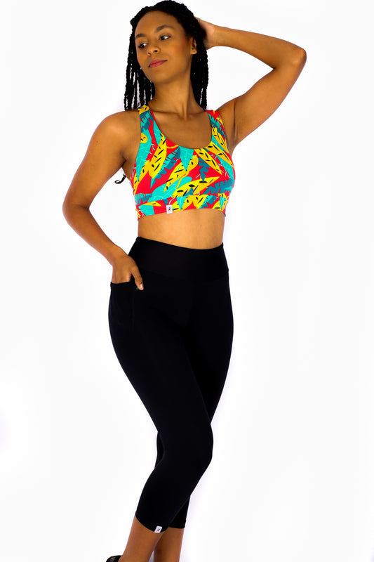 Black Classic Capris with Pocket
