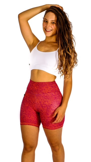 Mix pink and Orange Emana Shorts 6" with Pocket