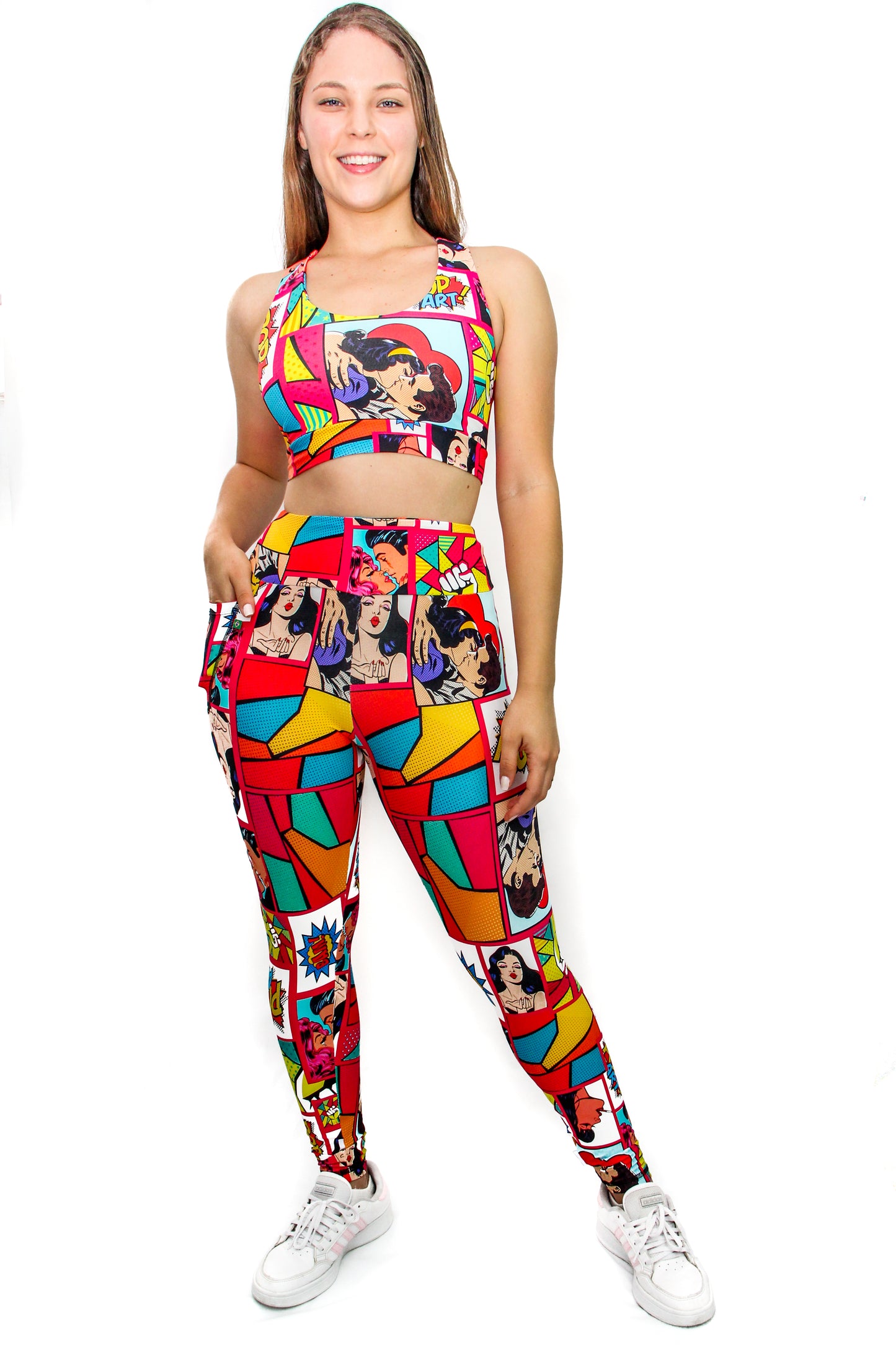 Carton Designer Collection - Comic Book Wonder Women Leggings with Pocket