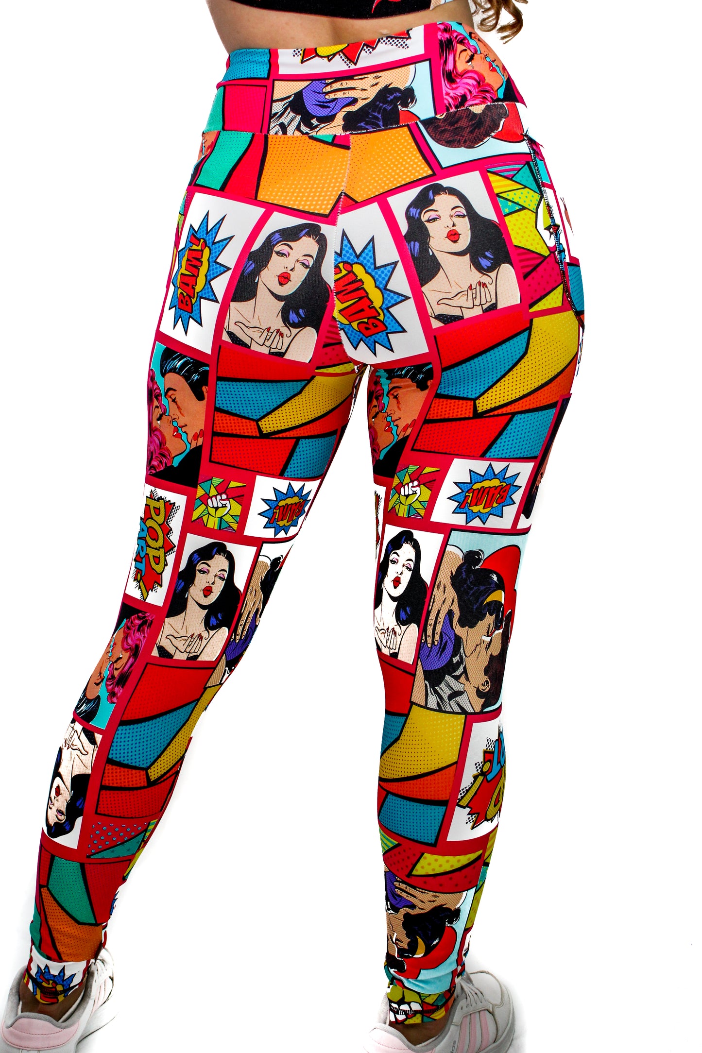 Carton Designer Collection - Comic Book Wonder Women Leggings with Pocket